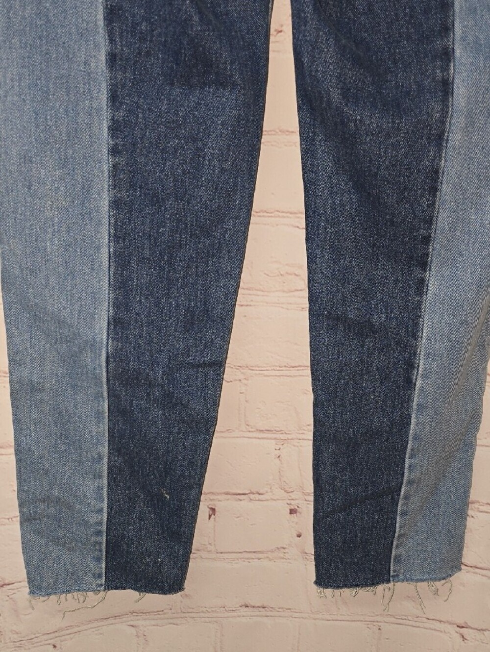 Pacsun Vintage Icon Colorblock Two-Tone Blue High-Rise Jeans  Women Size 30 NWT - Picture 8 of 16